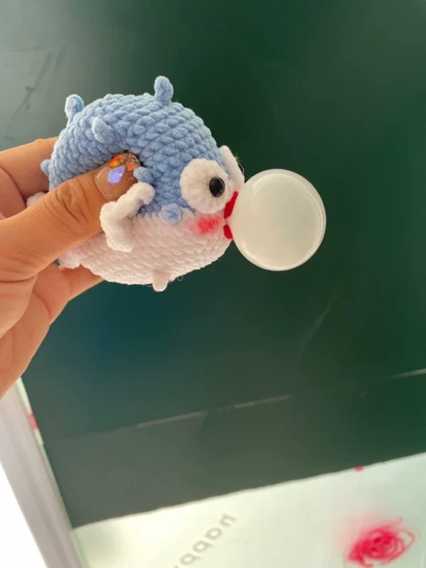 Crochet Doll Blowfish Blowing Bubbles