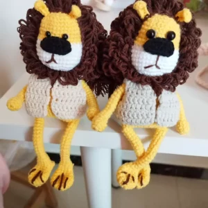 Handmade Crochet Unhappy Lion