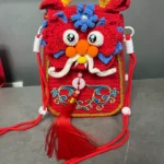 Handmade Crochet Yarn Cute Dragon Backpack