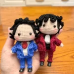 Ace Attorney crochet doll finished product