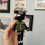 Crochet Kakashi Naruto Doll Finished Product Purely Handmade.