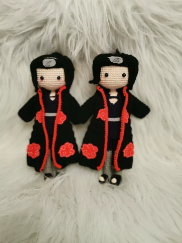 Crochet Naruto Itachi Finished Product Purely Handmade.