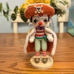 Crochet One Piece Captain Buggy Doll Finished Product.