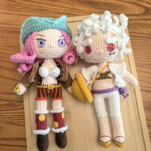 Crochet One Piece White-haired Luffy