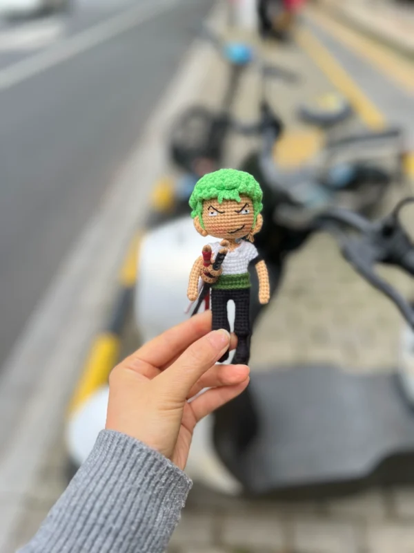 Crochet Version One Piece Series Zoro Doll.