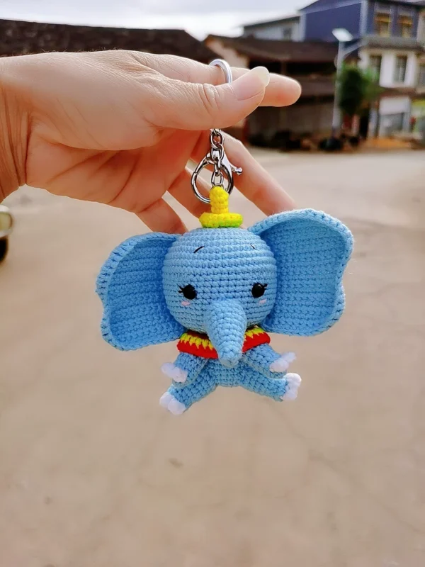 Crocheted Dumbo doll