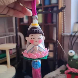 Guanyin Crochet Pendant