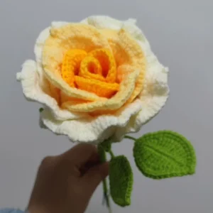 Hand-crocheted Thai rose bouquet