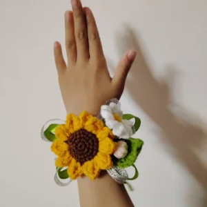 Hand-crocheted bracelet