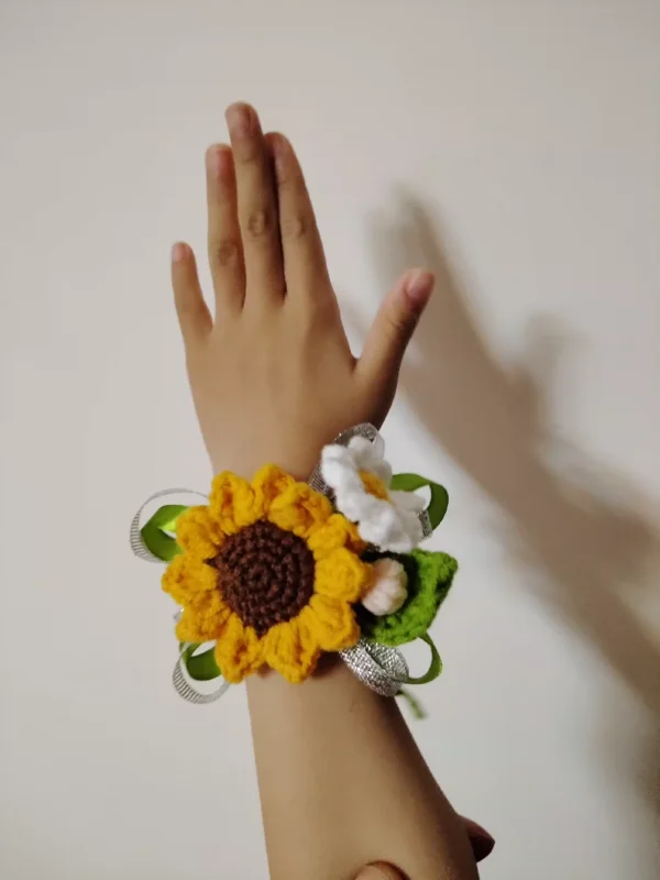 Hand-crocheted bracelet