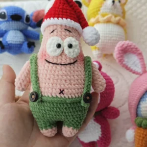 Handmade Crochet Patrick Star Ready Stock.