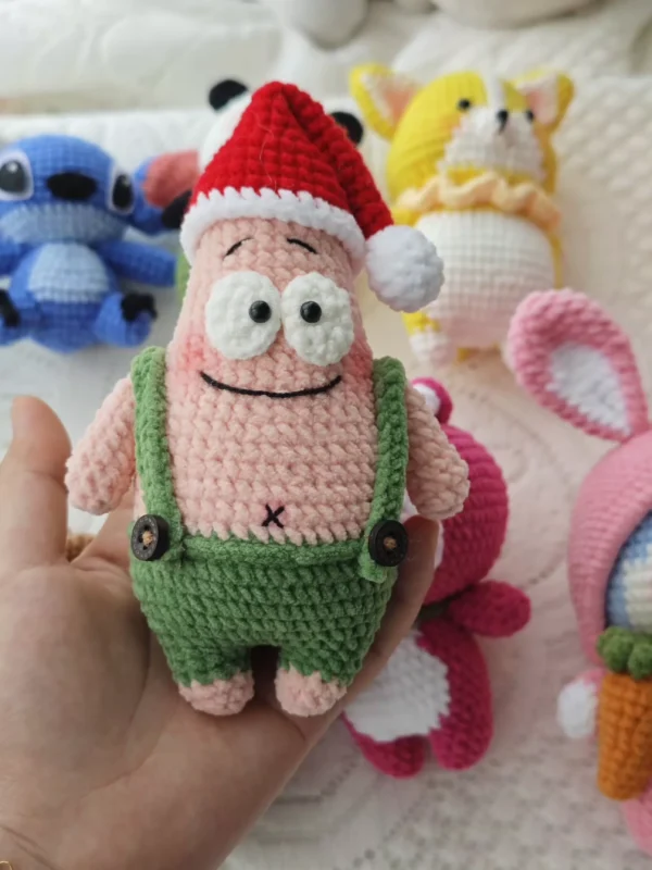 Handmade Crochet Patrick Star Ready Stock.