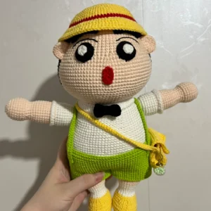 Large Crayon Shin-chan Crochet Doll.