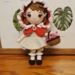 Little Red Riding Hood crocheted doll finished product