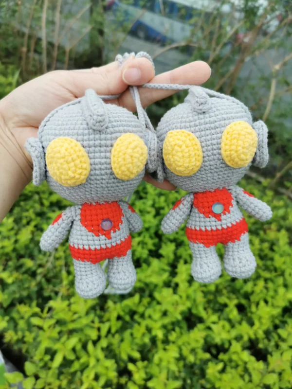 Ultraman egg bag crochet coin purse finished product